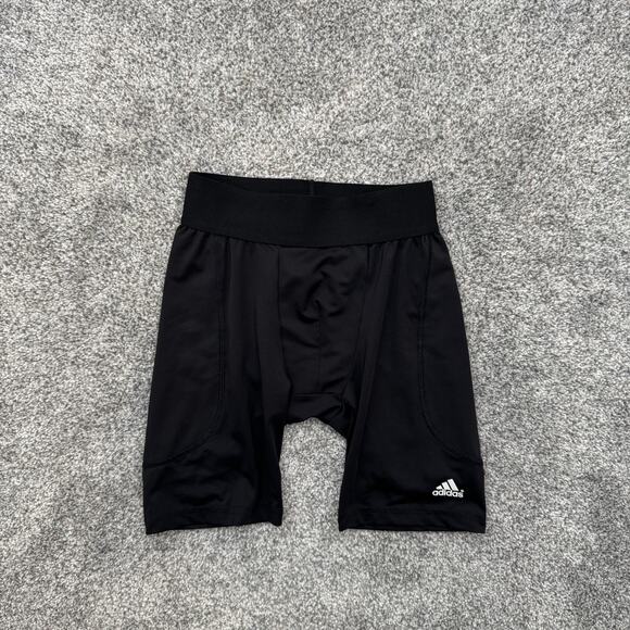 Adidas Compression Shorts Boys Medium Climalite Athletic Training Performance - Picture 1 of 11